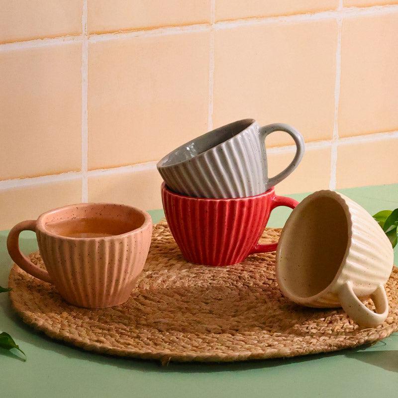 Buy Apra Ceramic Cup (230 ML) - Set of Four Mug & Tea Cup from Vaaree