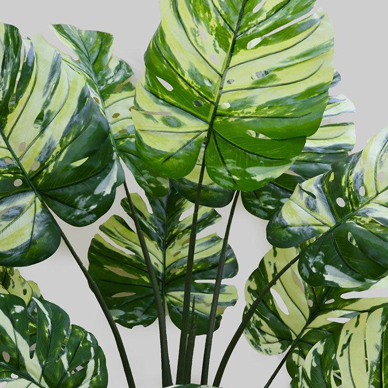 Buy Faux Everlasting Monstera Tree With Pot - 4.5 Feet Artificial Plants from Vaaree