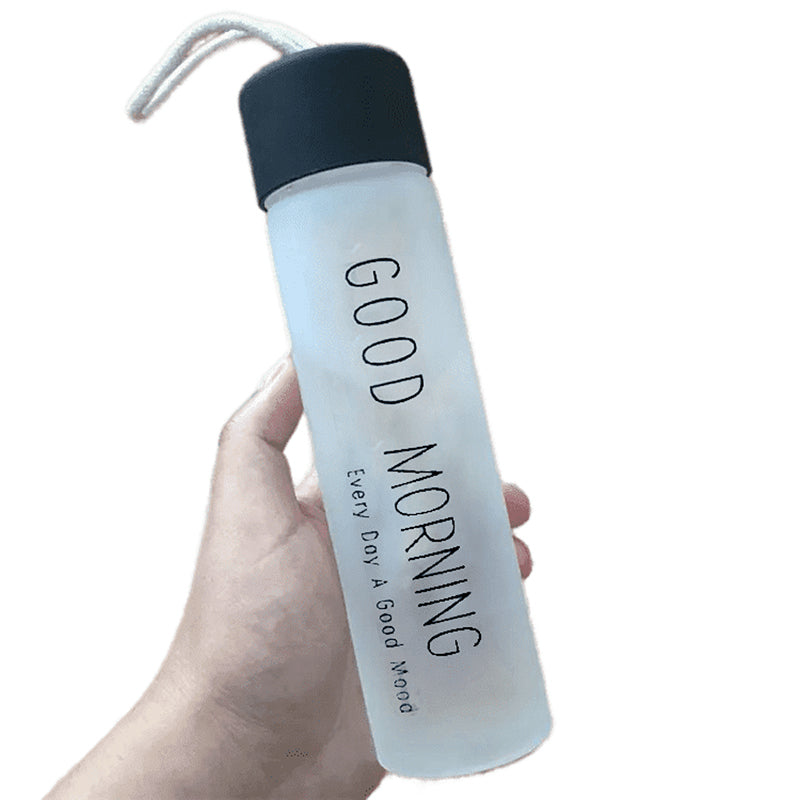 Bottle - Happy Morning Water Bottle (340 ML) - Black