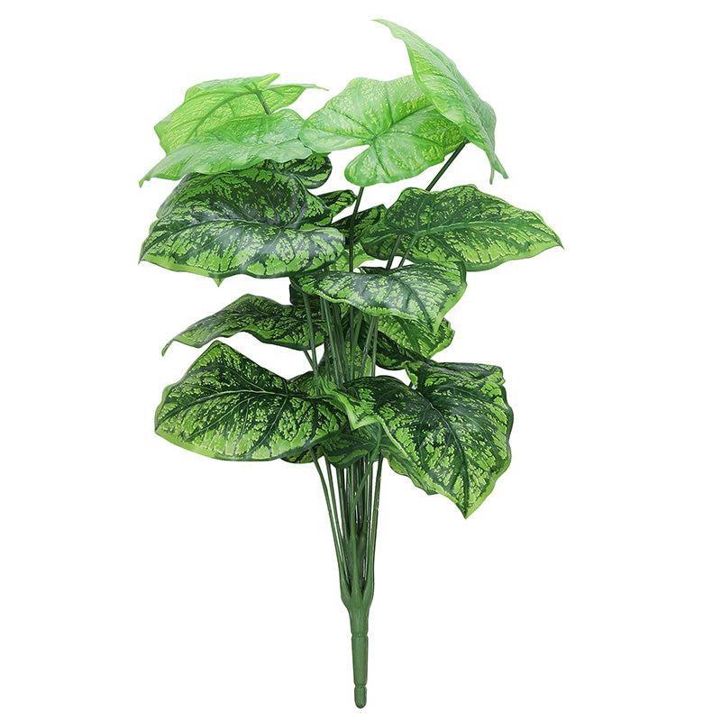 Buy Faux Botanic Dark Green Alocasia Plant - 2 Feet Artificial Plants from Vaaree