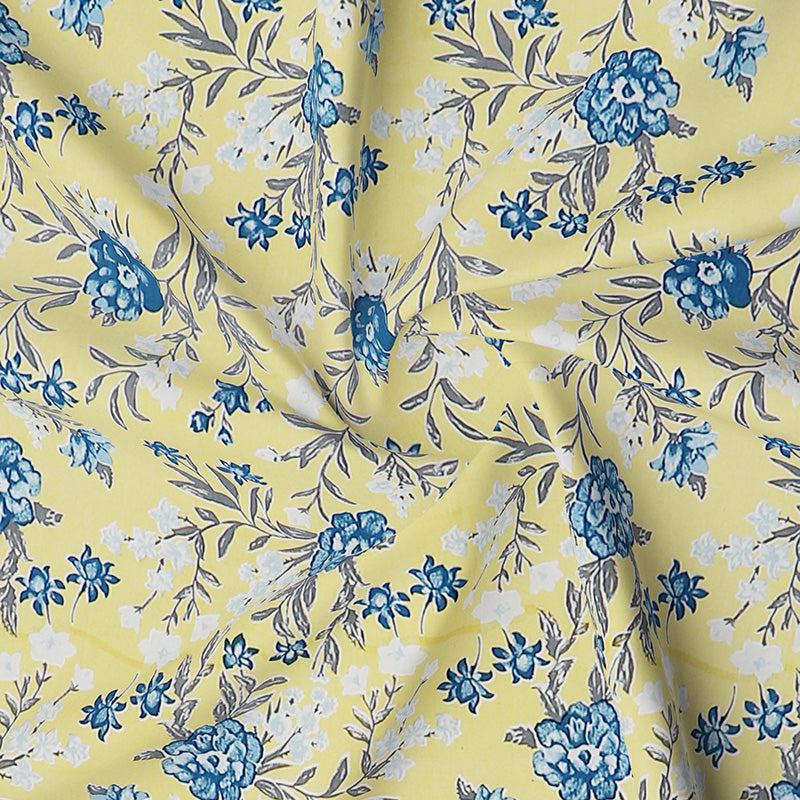 Buy Jaipuri Phulwari Bedsheet - Yellow Bedsheets from Vaaree