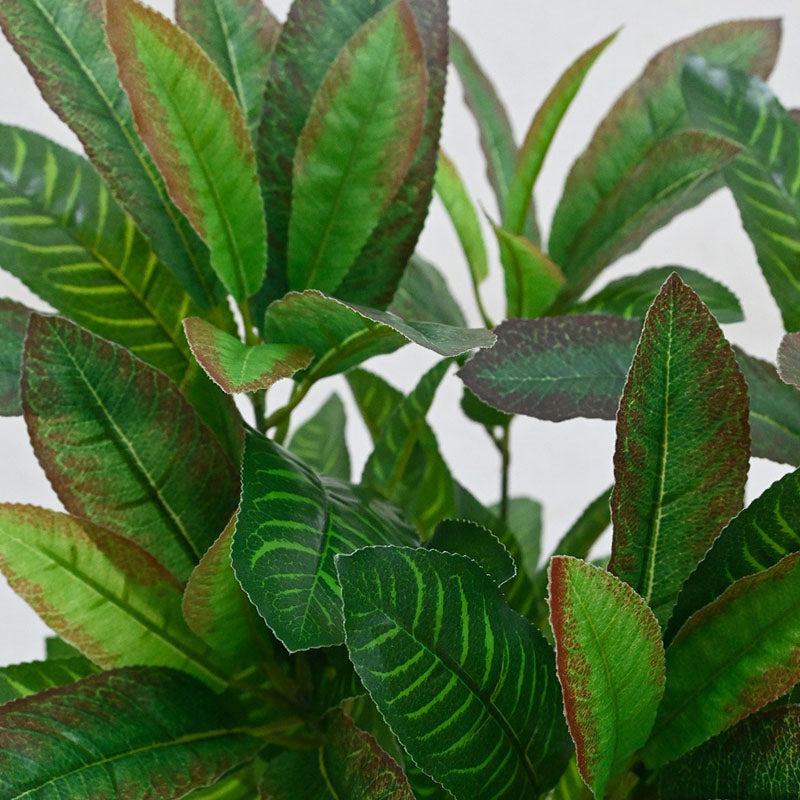 Buy Faux Everlasting Croton Plant With Pot - 51 cms Artificial Plants from Vaaree