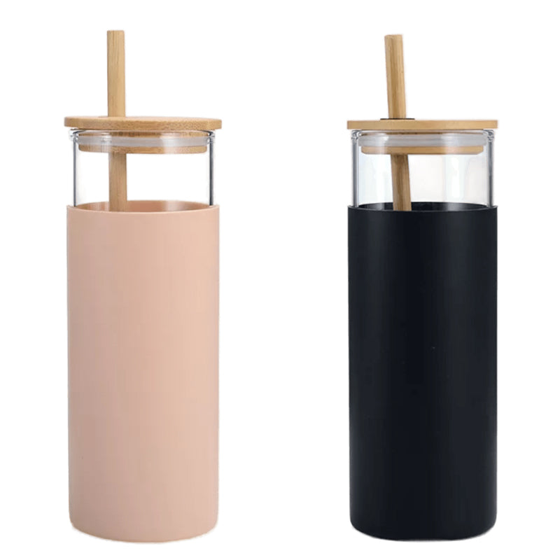 Sipper - Riva Sipper 450 ML Tumbler (Black & Beige) - Set Of Two