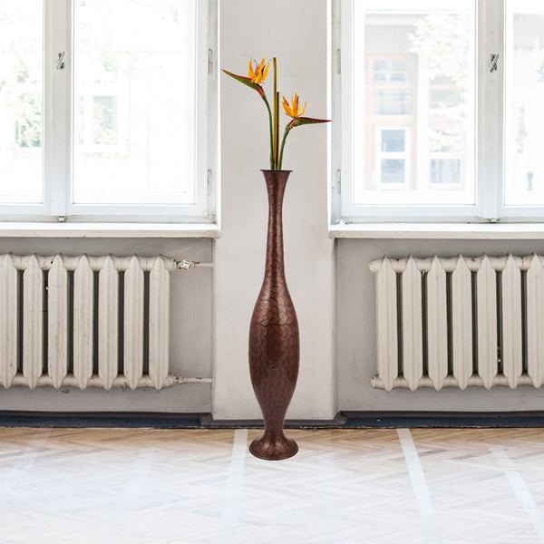 Vase - Yiska Lacquered Vase - Brown