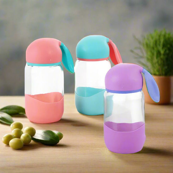 Buy Bunny Play Kids 330 ML Water Bottle (Peach/Pastel Green/Purple) - Set Of Three Bottle from Vaaree