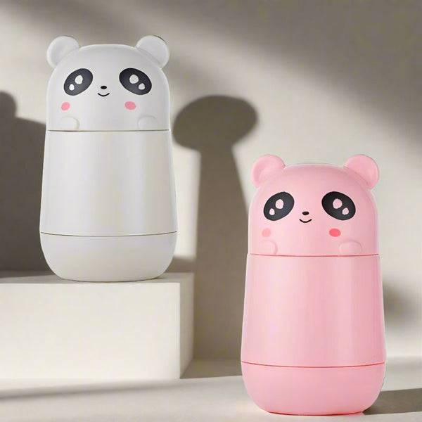 Bottle - Hydro Panda Kids 350 ML Water Bottle (Pink & Grey) - Set of Two