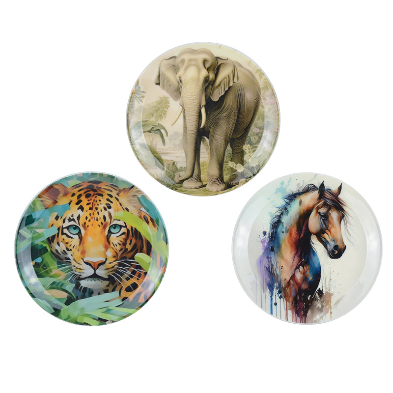 Buy Untamed Wild Wall Plate - Set Of Three Wall Plates from Vaaree