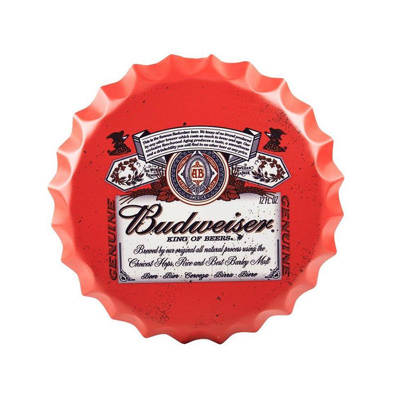 Buy Budweiser Red Bottle Cap Wall Accent Wall Accents from Vaaree