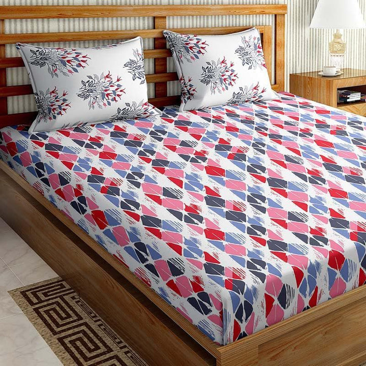 Buy Tylar Printed Bedsheet at Vaaree online | Beautiful Bedsheets to choose from