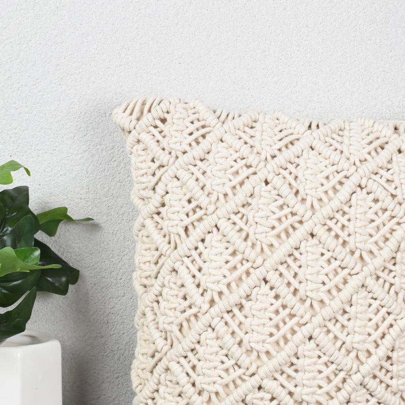 Buy Quva Macrame Cushion Cover Cushion Covers from Vaaree