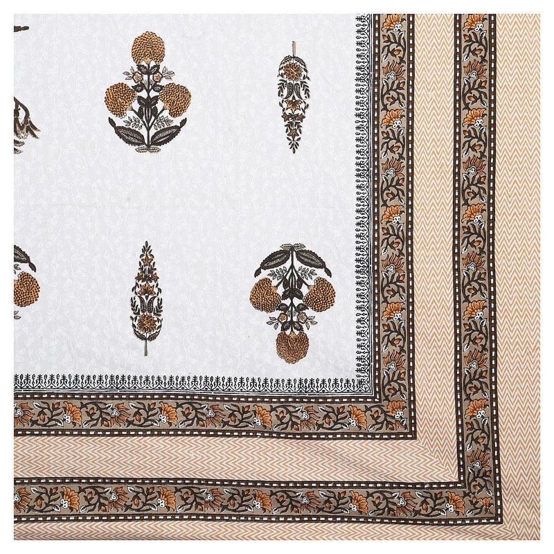 Buy Pamia Ethnic Bedsheet - Brown Bedsheets from Vaaree