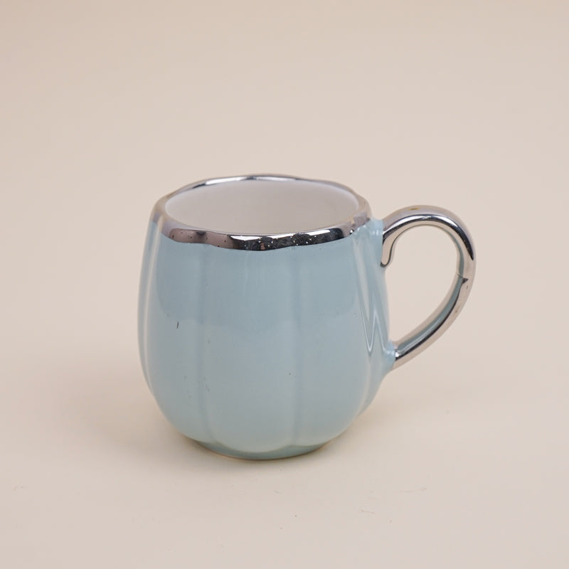 Buy Magina Blue Ceramic Cup (180 ML) - Set Of Six Mug from Vaaree