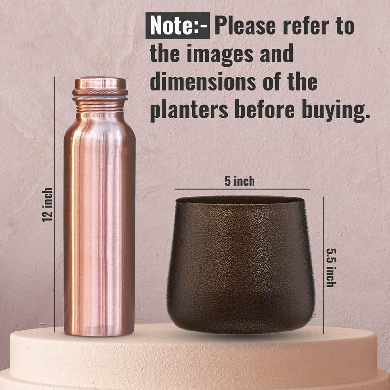 Buy Nita Handcrafted Planter - Brown Pots & Planters from Vaaree