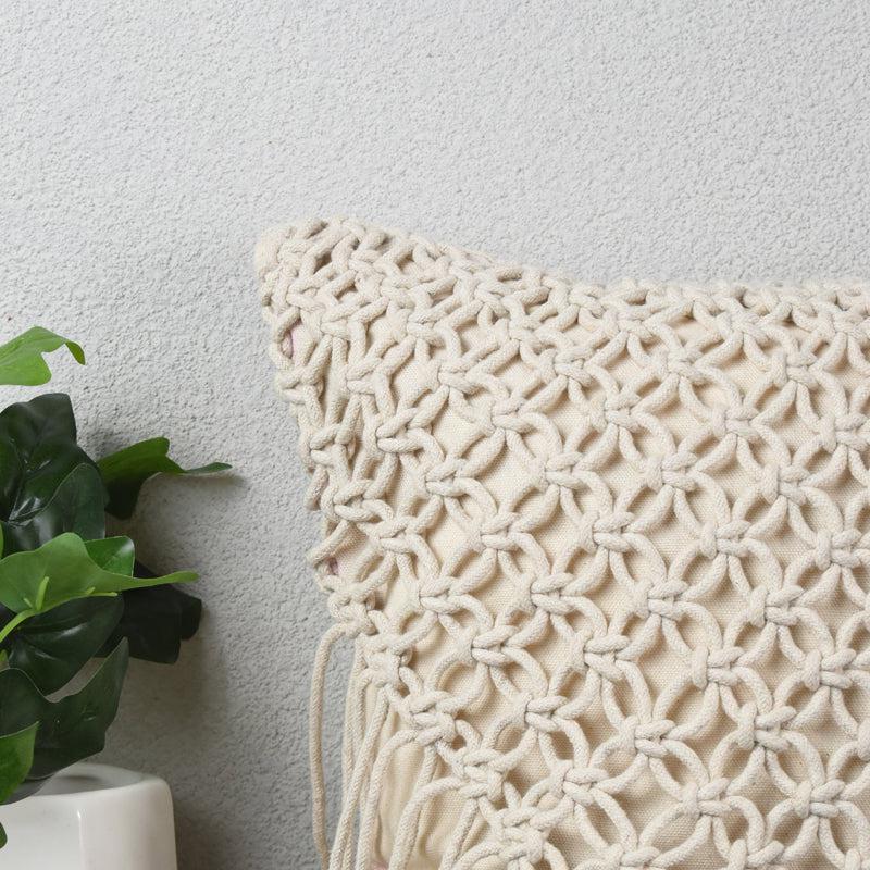 Buy Dievo Macrame Cushion Cover Cushion Covers from Vaaree