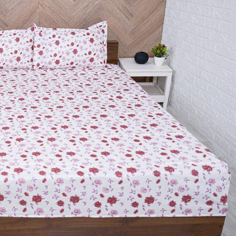 Buy Mudra Floral Bedsheet - Pink Bedsheets from Vaaree