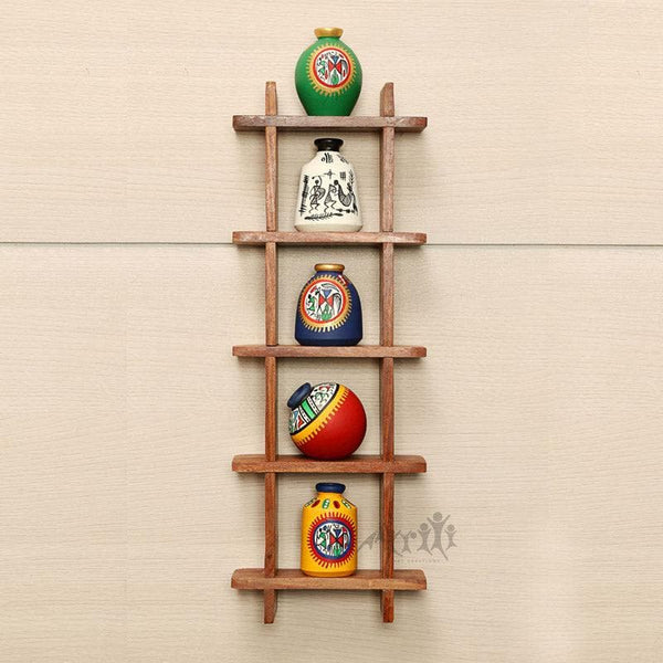 Buy Cora Wall Shelf With Pot - Set Of Six at Vaaree online | Beautiful Wall Accents to choose from