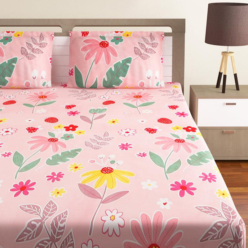 Bedsheets - Jagvi Floral Bedsheet