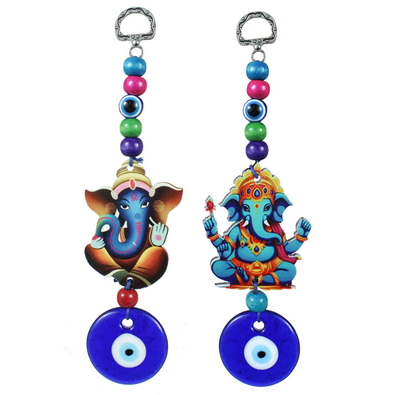 Buy Ganesha Gajendra Evil Eye Wall Hanging - Set Of Two Wall Accents from Vaaree