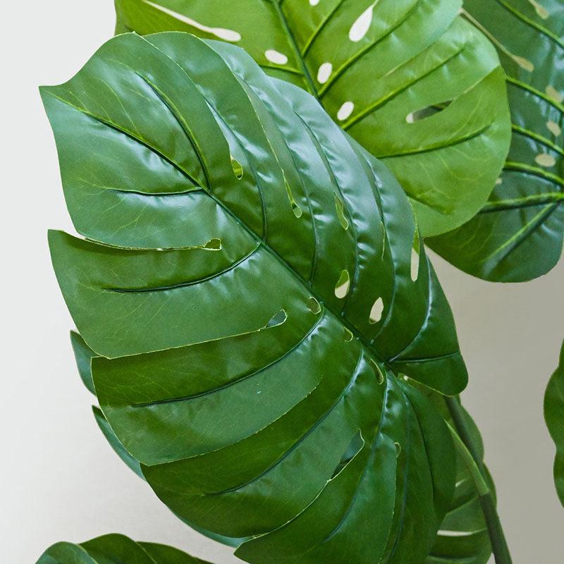 Buy Faux Everlasting Monstera Plant With Pot - 4.5 Feet Artificial Plants from Vaaree