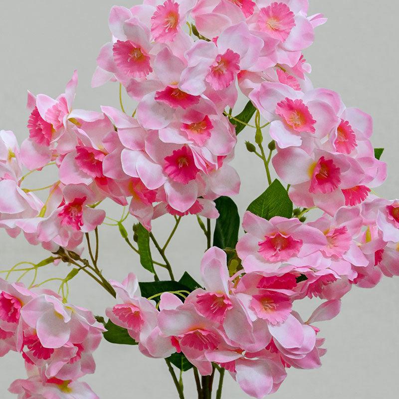 Buy Faux Everlasting Daffodil Flower Stick - Pink Artificial Flowers from Vaaree