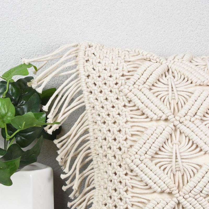 Buy Alpina Macrame Cushion Cover Cushion Covers from Vaaree