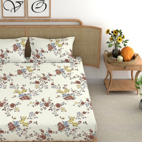 Buy Lucille Floral Bedsheet at Vaaree online | Beautiful Bedsheets to choose from
