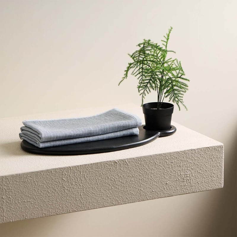 Buy Pure Eartha Bamboo Hand Towel (Ash) - Set Of Two Hand & Face Towels from Vaaree