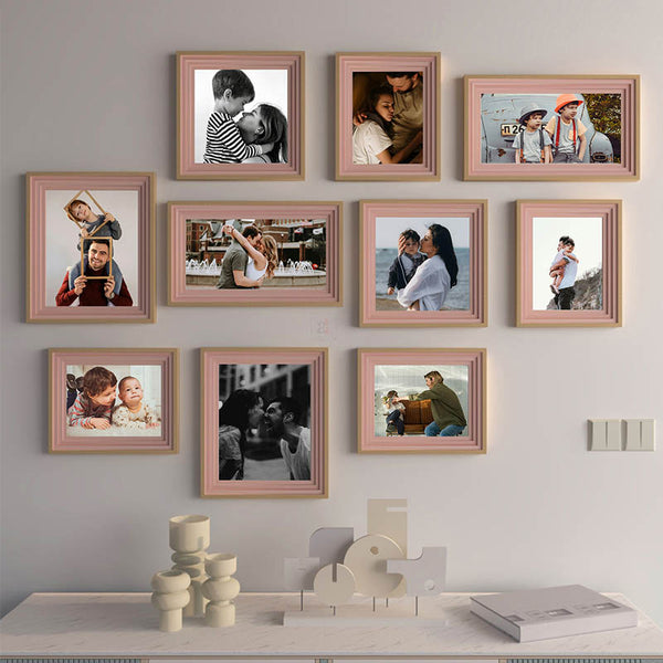 Buy Picture Pizzazz Wall Photo Frame - Set Of Ten Photo Frames from Vaaree