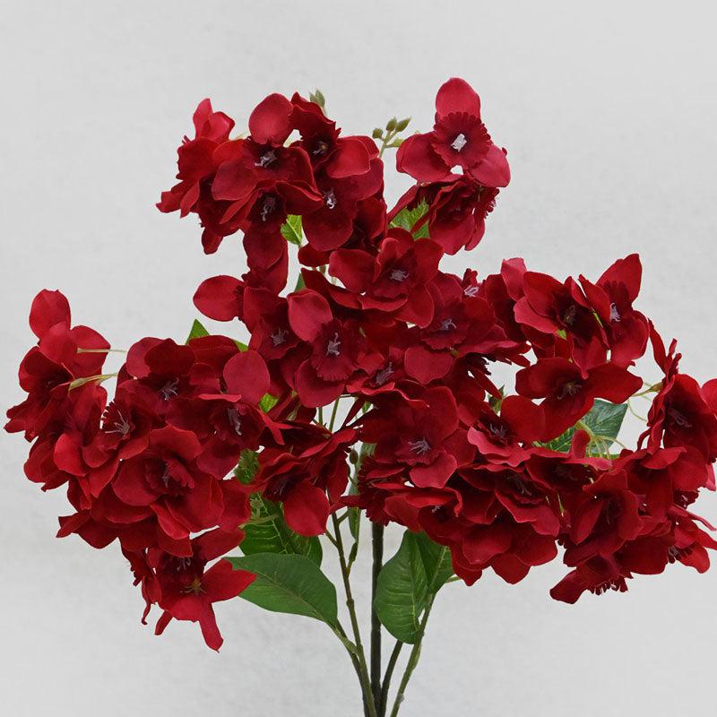 Buy Faux Everlasting Daffodil Flower Stick - Maroon Artificial Flowers from Vaaree