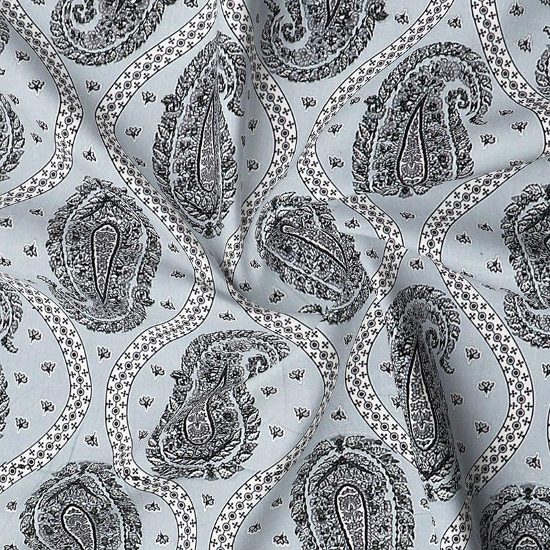 Buy Kalakriti Ethnic Bedsheet - Grey Bedsheets from Vaaree