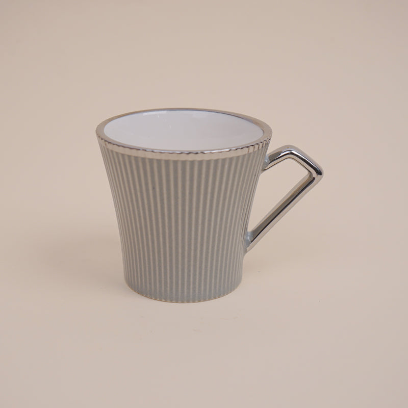 Buy Thira Grey Ceramic Cup (180 ML) - Set Of Six Mug from Vaaree