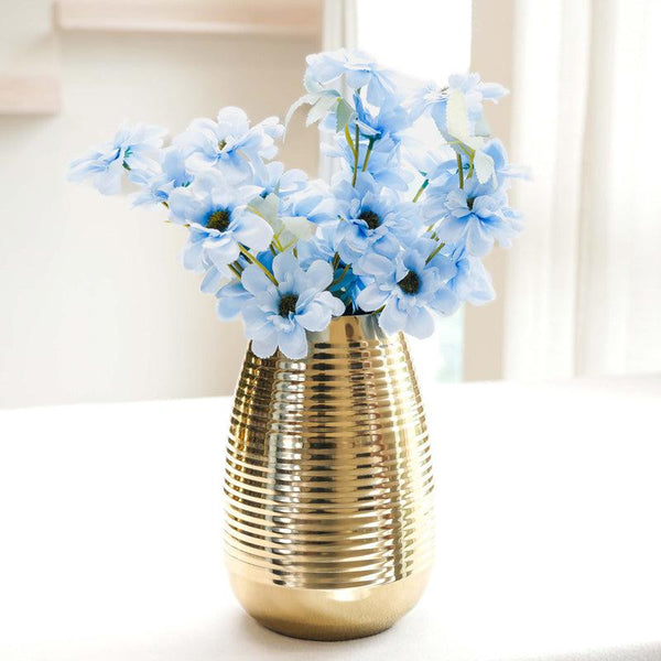 Hama Ribbed Metal Vase