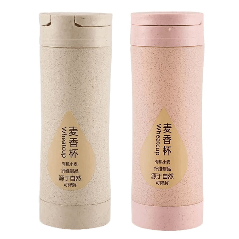 Bottle - Atoma 400 ML Water Bottle (Pink & Beige) - Set Of Two