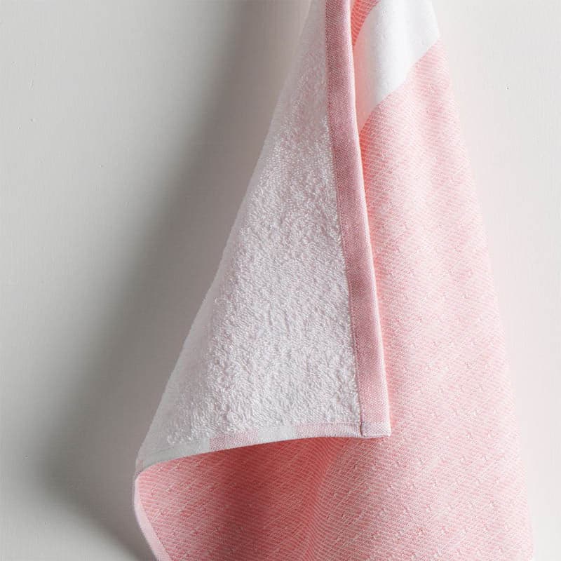 Buy Nash Cotton Terry Hand Towel (Pink) - Set Of Two Hand & Face Towels from Vaaree