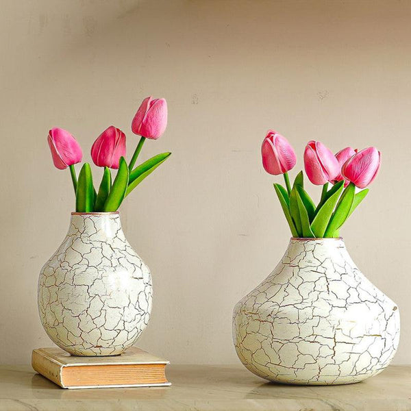 Cramery Metal Vase - Set Of Two