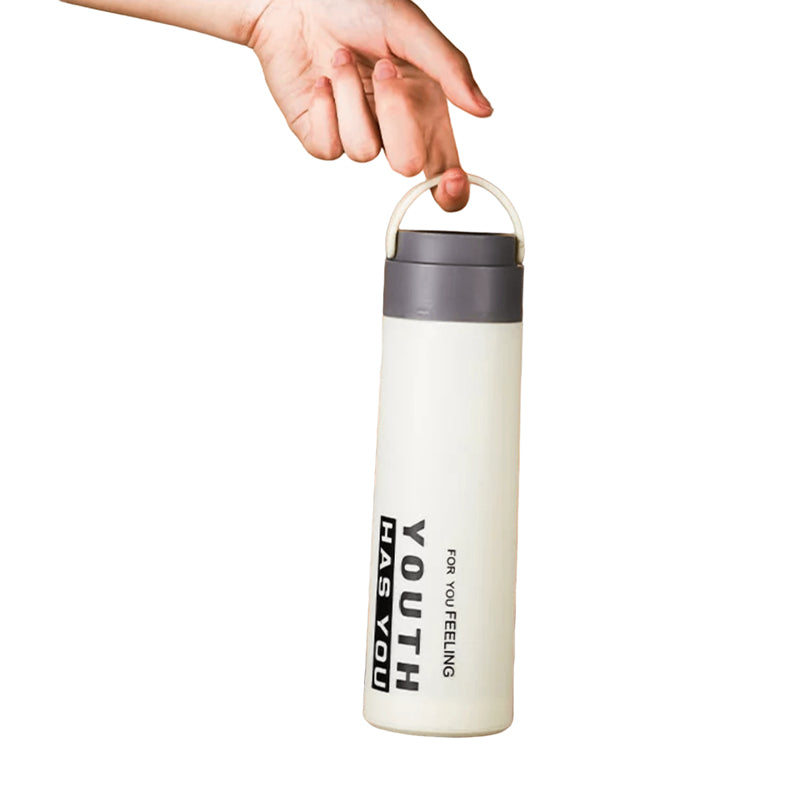 Buy Youth Sip Water Bottle (400 ML) - White Bottle from Vaaree