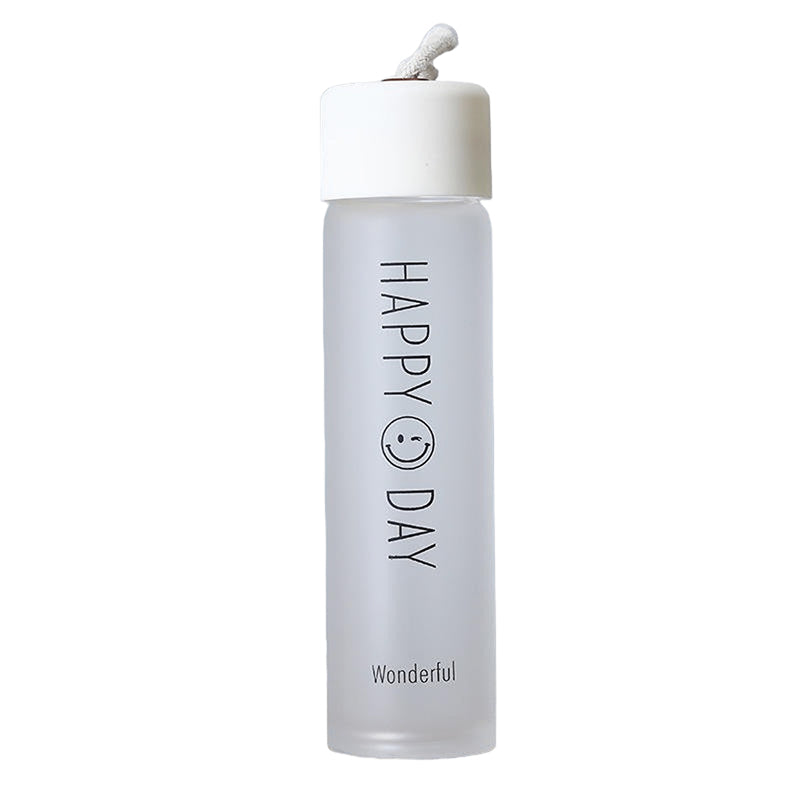 Buy Happy Day Water Bottle (340 ML) - White Bottle from Vaaree