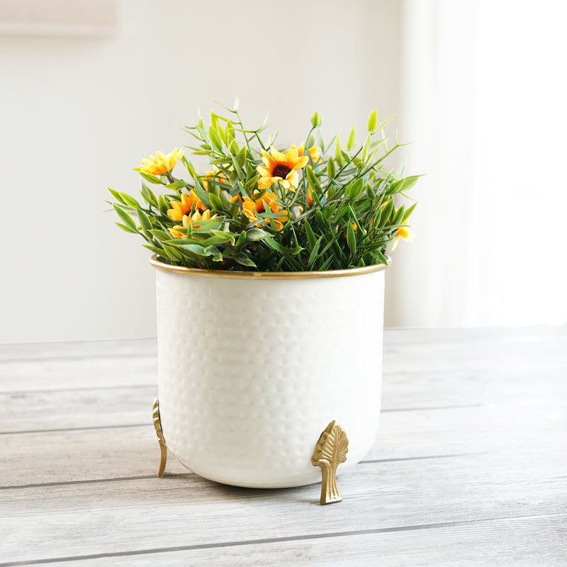 Buy Hallo Metal Hammered Planter Pots & Planters from Vaaree