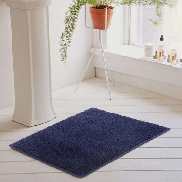 Buy Trentiol Anti Skid Bath Mat - Navy Blue Bath Mats from Vaaree