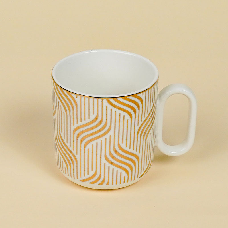 Buy Gilia White Gold Mug - 180 ML Mug from Vaaree