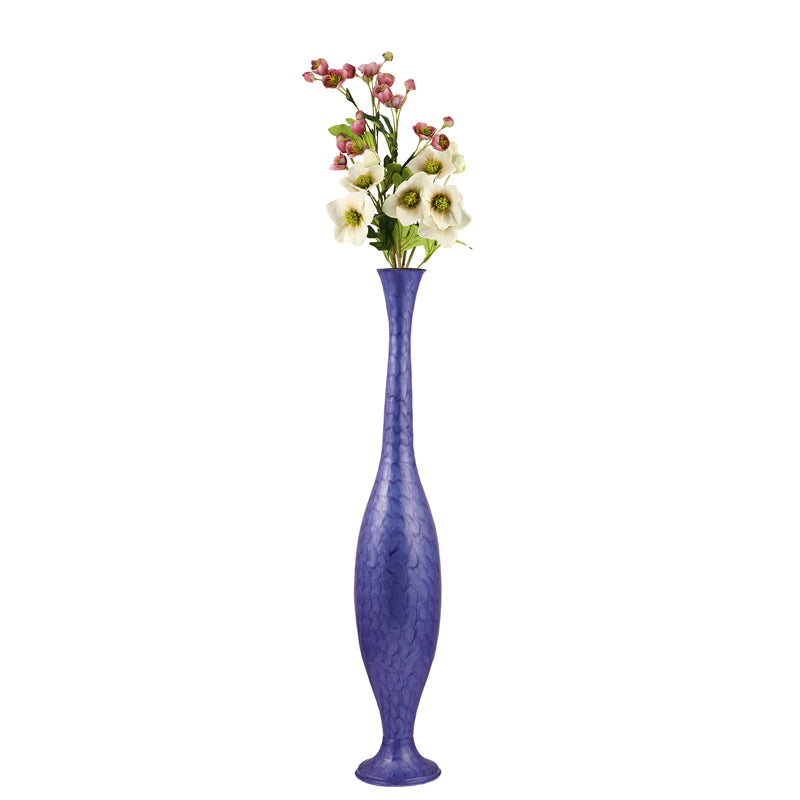 Buy Yiska Lacquered Floor Vase - Blue Floor Vase from Vaaree