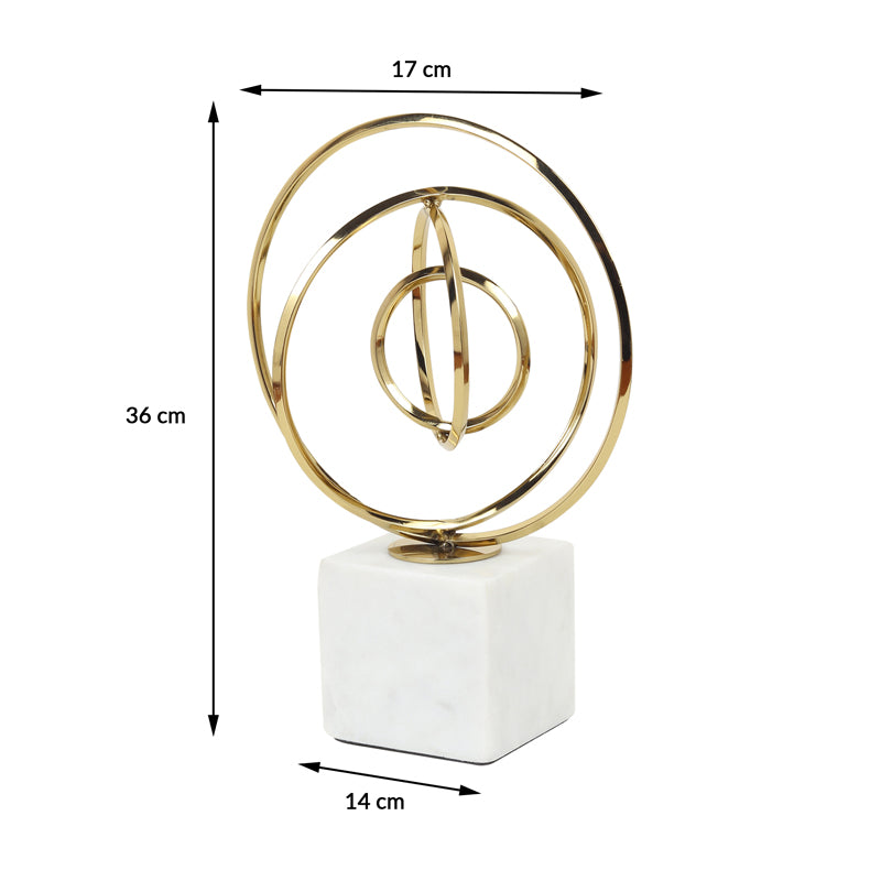 Buy Circle Seam Showpiece - Gold Showpieces from Vaaree