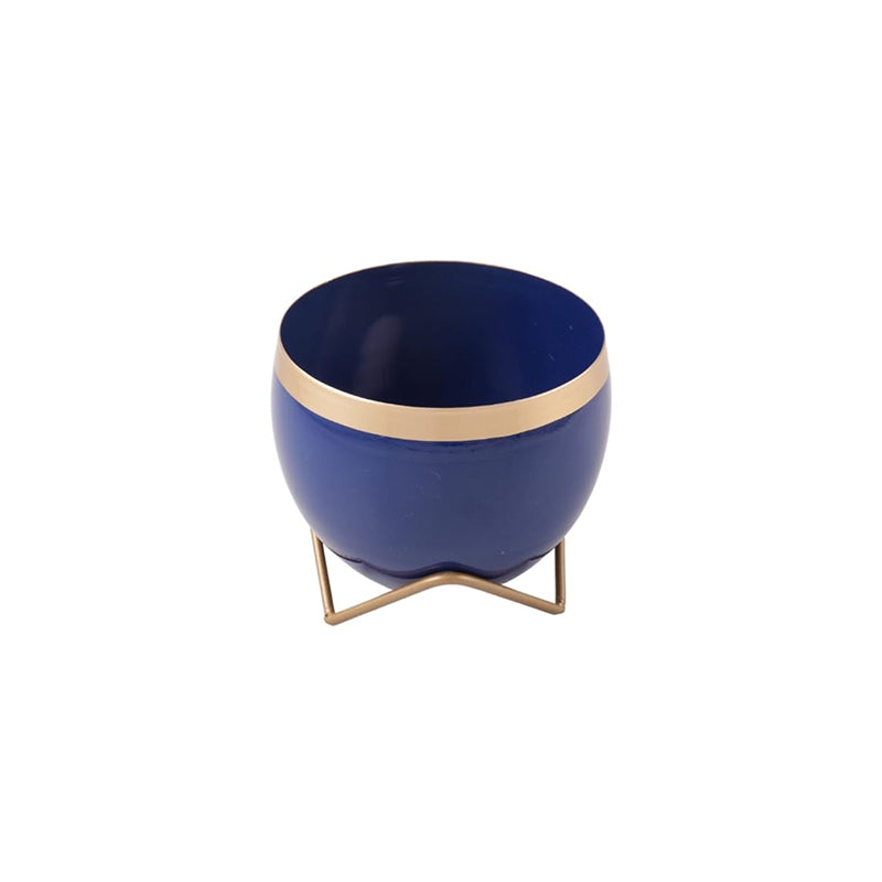 Buy Brita Planter With Stand - Blue Pots & Planters from Vaaree