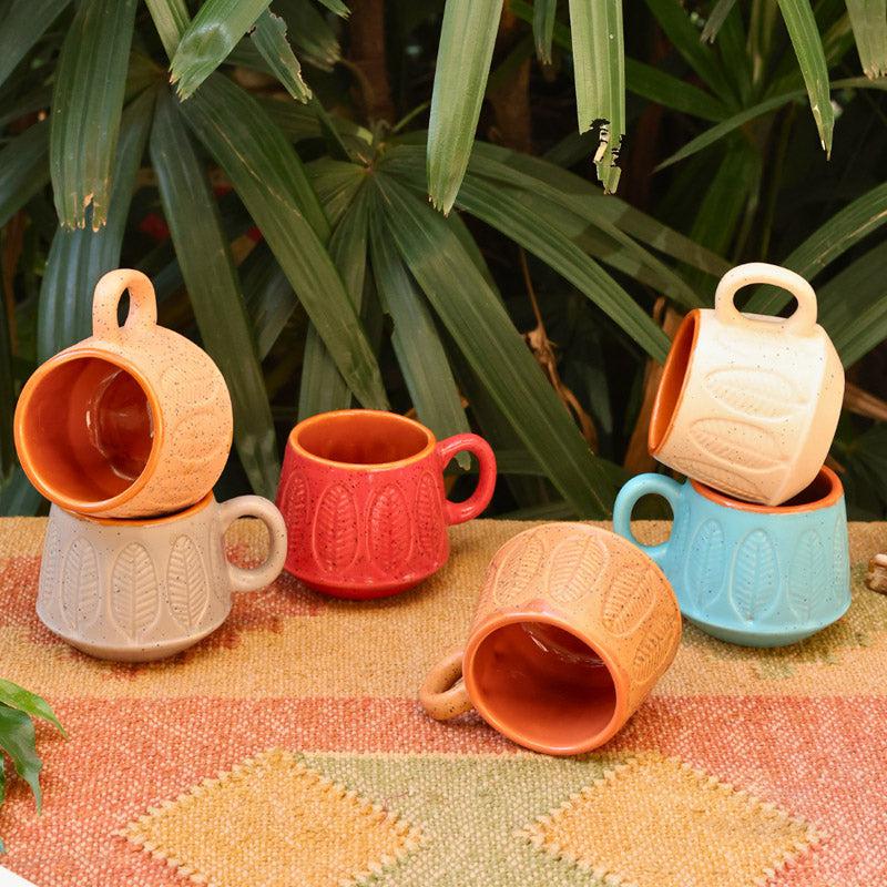 Buy Bergo Ceramic Cup (200 ML) - Set of Six Mug & Tea Cup from Vaaree