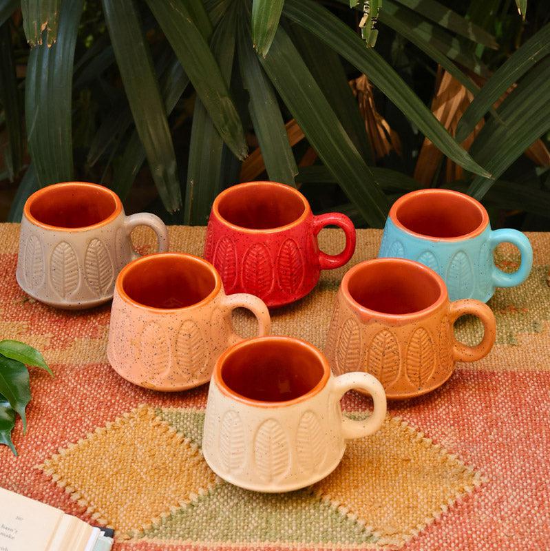 Buy Bergo Ceramic Cup (200 ML) - Set of Six Mug & Tea Cup from Vaaree