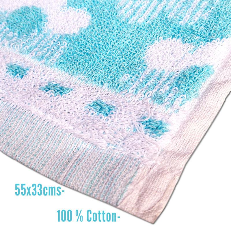 Buy Macca Hand Towel (Sky & Pink) - Set Of Two Hand & Face Towels from Vaaree