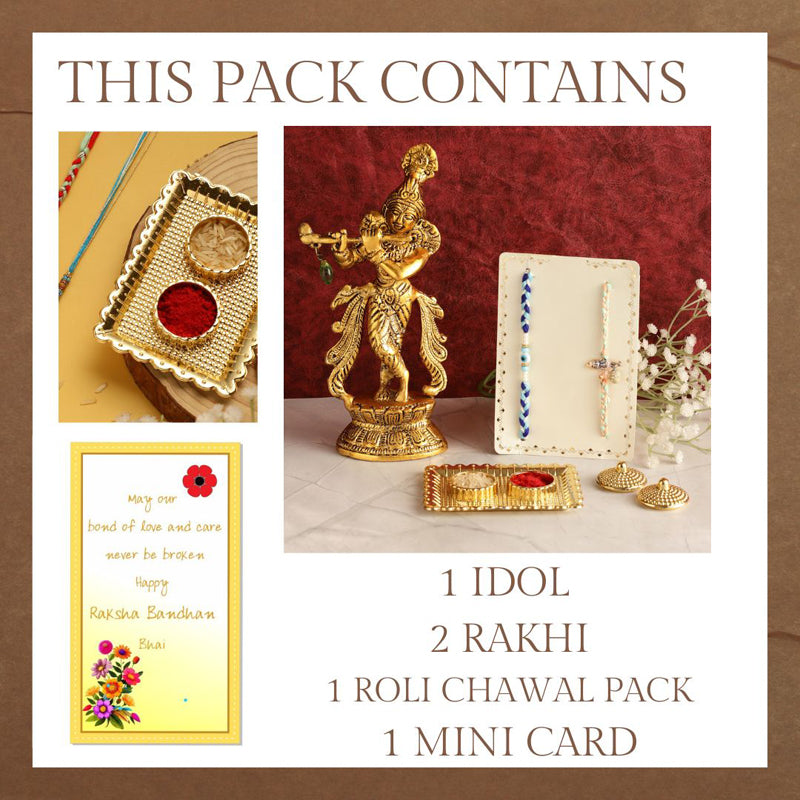 Buy Krishna Geet Kids Rakhi Hamper Rakhi Hamper from Vaaree