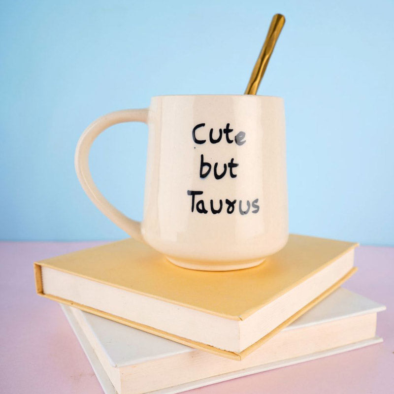 Buy Cute But Taurus Cup - 250 ML Mug & Tea Cup from Vaaree