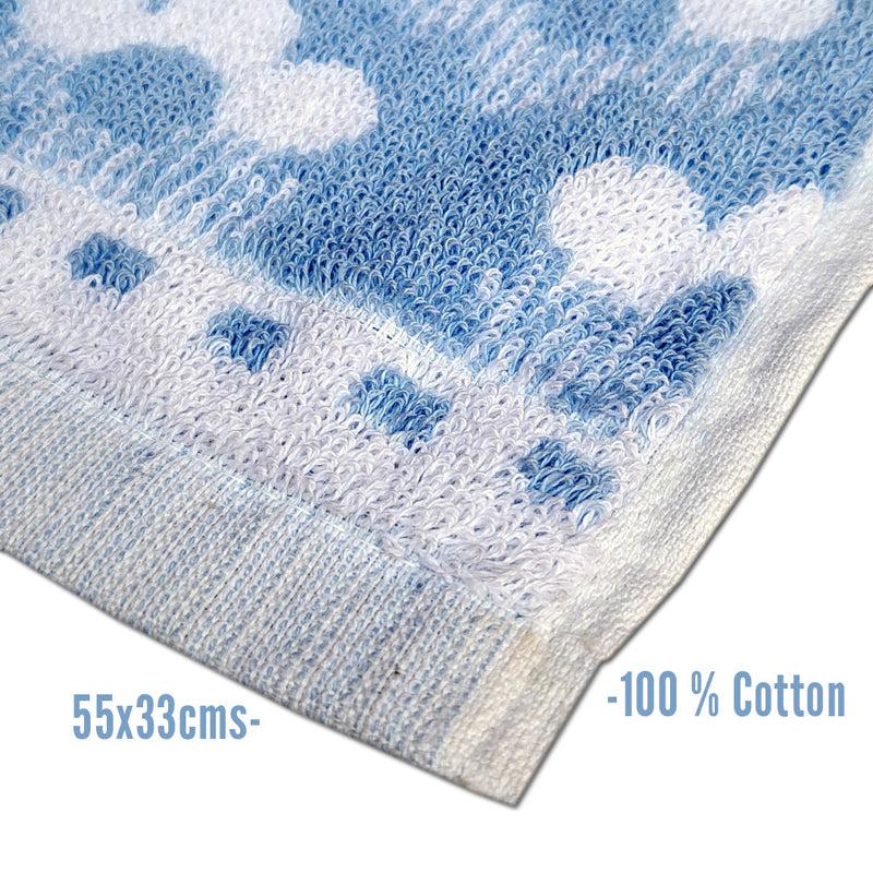 Buy Macca Hand Towel (Blue & Sky) - Set Of Two Hand & Face Towels from Vaaree