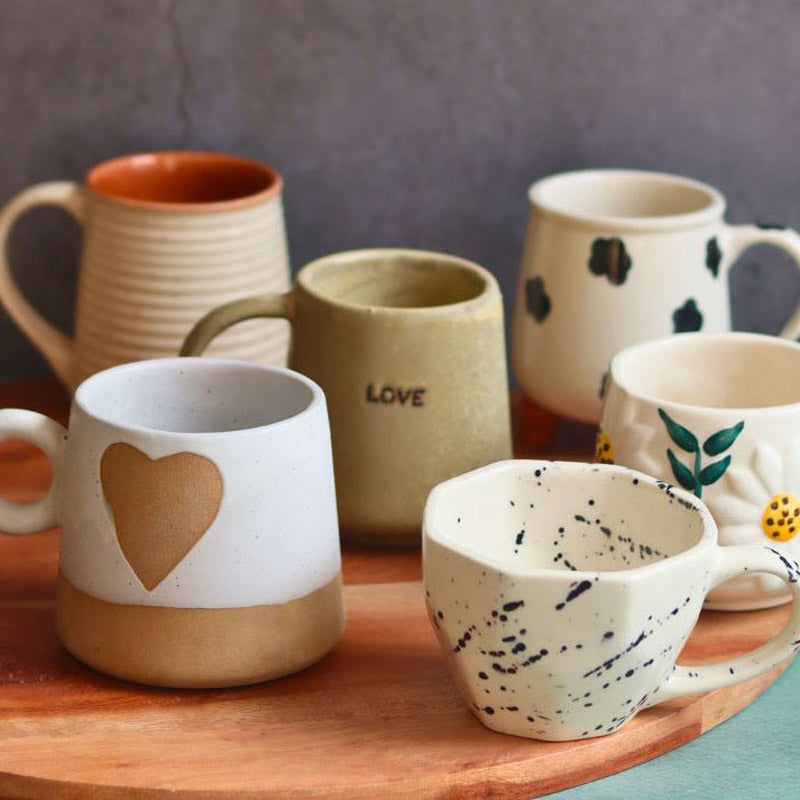 Buy Kaldor Ceramic Cup (250 ML) - Set of Six Mug & Tea Cup from Vaaree